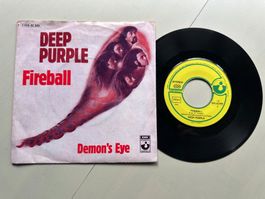 DEEP PURPLE tolle Single Fireball Kult Top Super Hit Rock