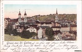 St. Gallen // 1899 Litho Stadt