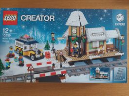 LEGO Creator Winter winterlicher Bahnhof mit Schnee 10259