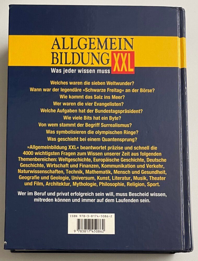 Libri: Allgemeinbildung XXL – Usato da Oetwil am See venduto da Blue_Gecko 1