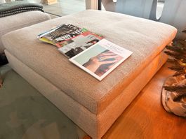 Pouf Sofa Hocker gross und bequem 114 x 114