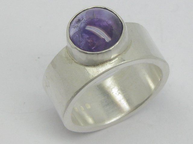 Ringe: spezieller Ring Silber 999 Einzelstück Amethyst Gr.57 – Neu (gemäss Beschreibung) aus Ermatingen von Decovin
