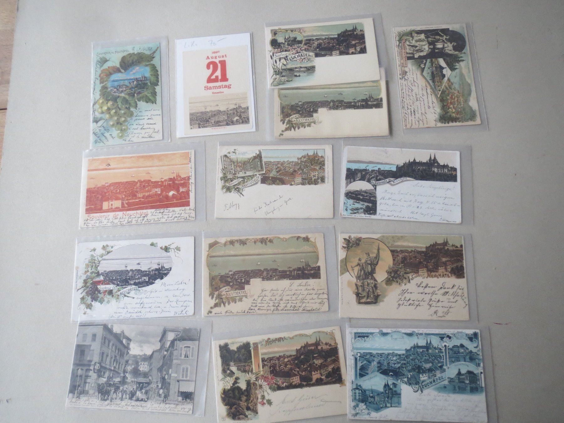 Cartoline postali: Neuchâtel, etwa 1350 alte Ansichtskarten – Usato da Tagelswangen venduto da Miski 4