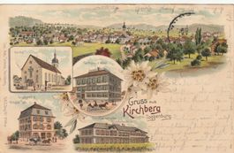 AK  Gruss aus Kirchberg Litho 1900