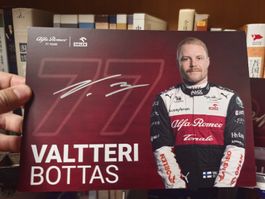 Original Valterri Bottas Autogrammkarte - Rarität!