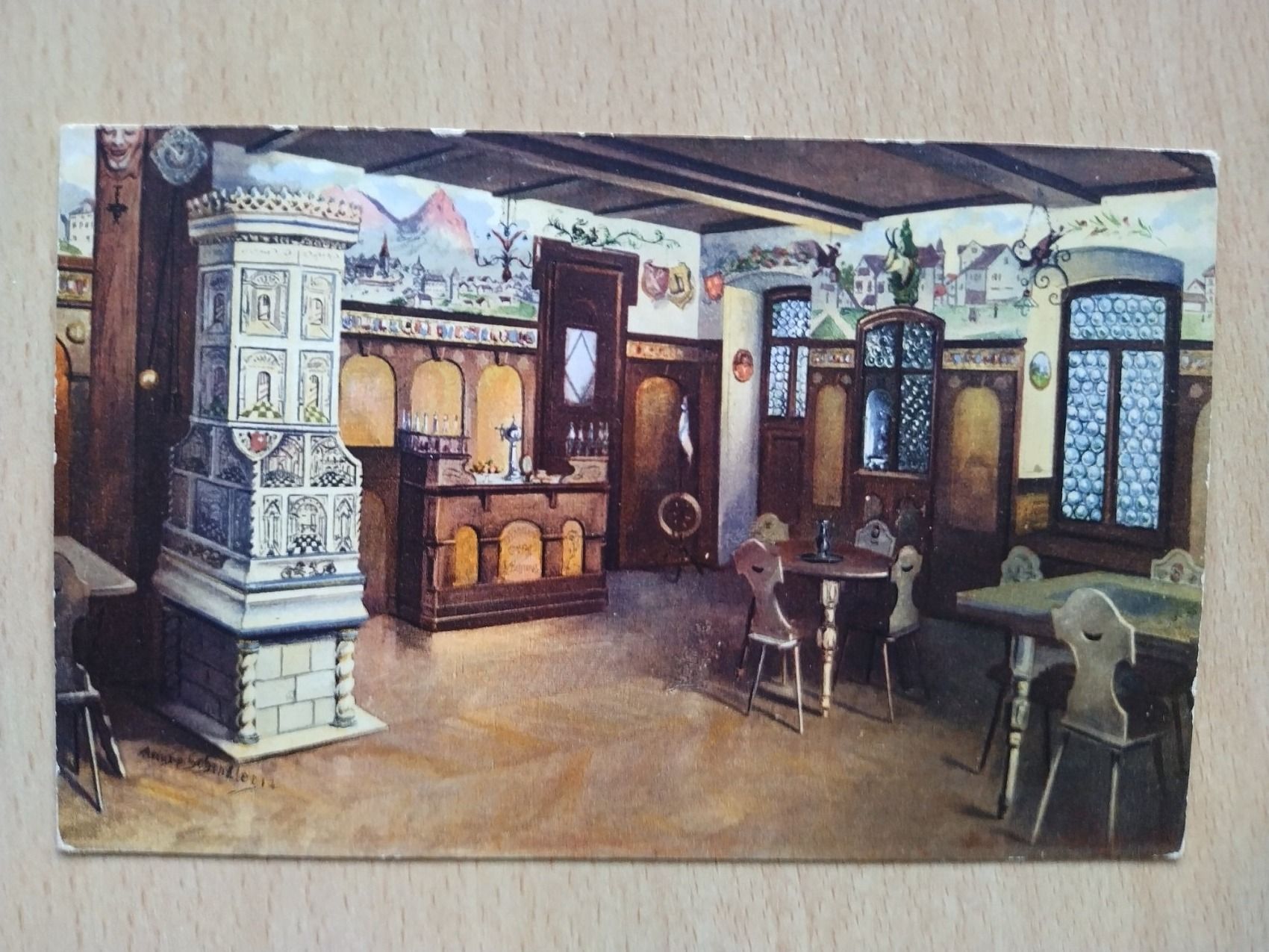 Cartoline postali: Ansichtskarte / Postkarte Restaurant Schwyzerstubli – Usato da Jona venduto da Argus36