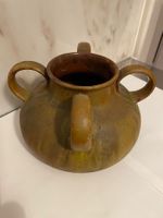Jugendstil Schale mit vier Henkeln, braun-beige