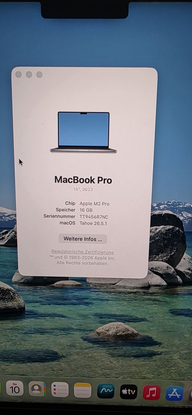 Apple Notebooks: Apple MacBook Pro 14 Zoll  – Neu (gemäss Beschreibung) aus Frauenfeld von s_mv 3