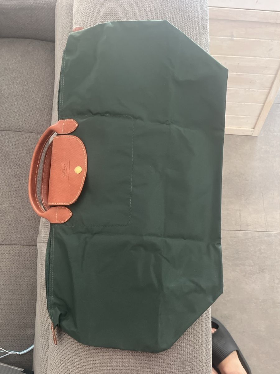 Longchamp Borse da donna: Sac Longchamp Le Pliage Type L vert cuir marron  – Usato da Vétroz venduto da jer_xgh6 6