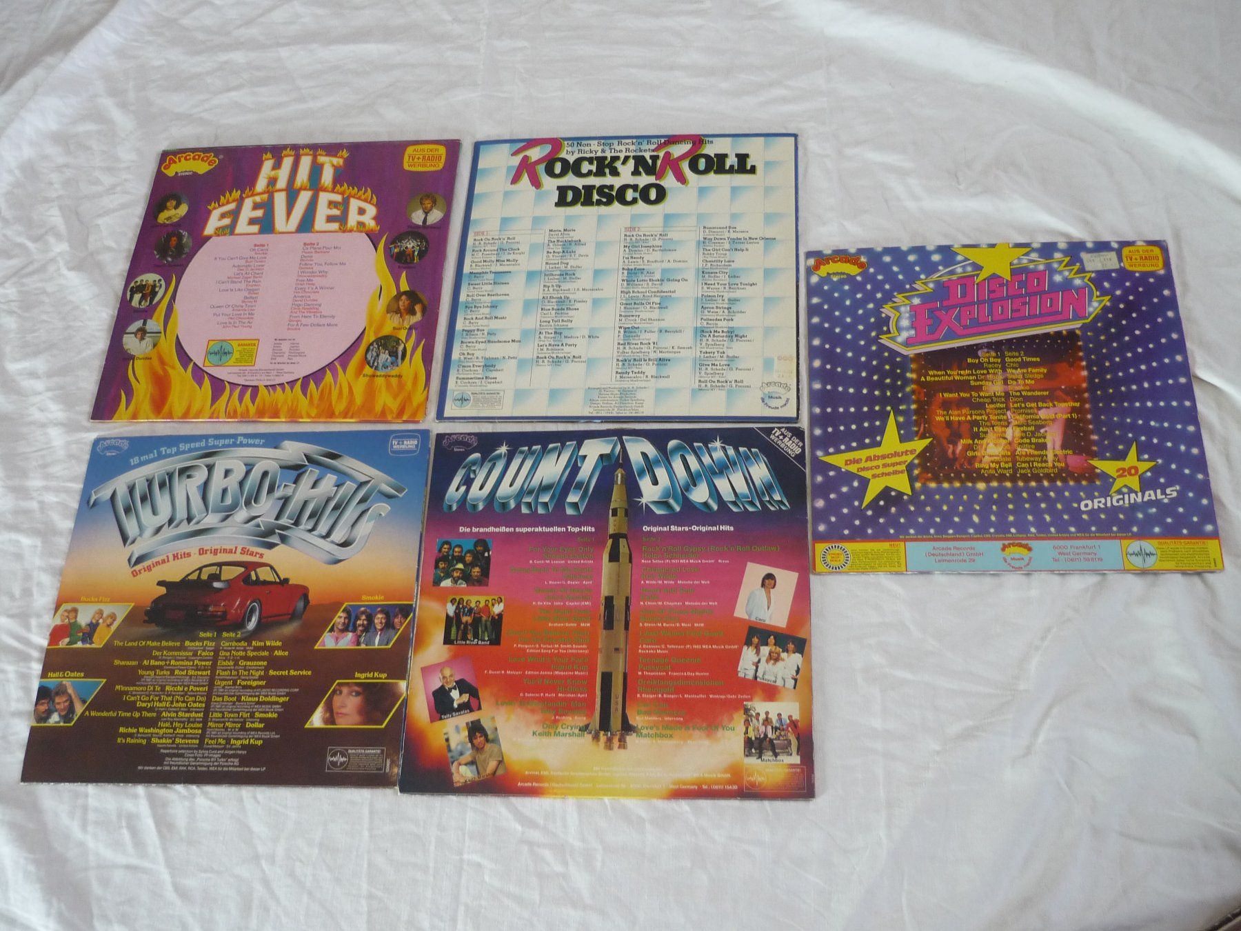 Dischi in vinile: 5x Vinyl - Sampler - Arcade  - 80s Pop Rock Disco – Usato da Beringen venduto da Flatretriever 1