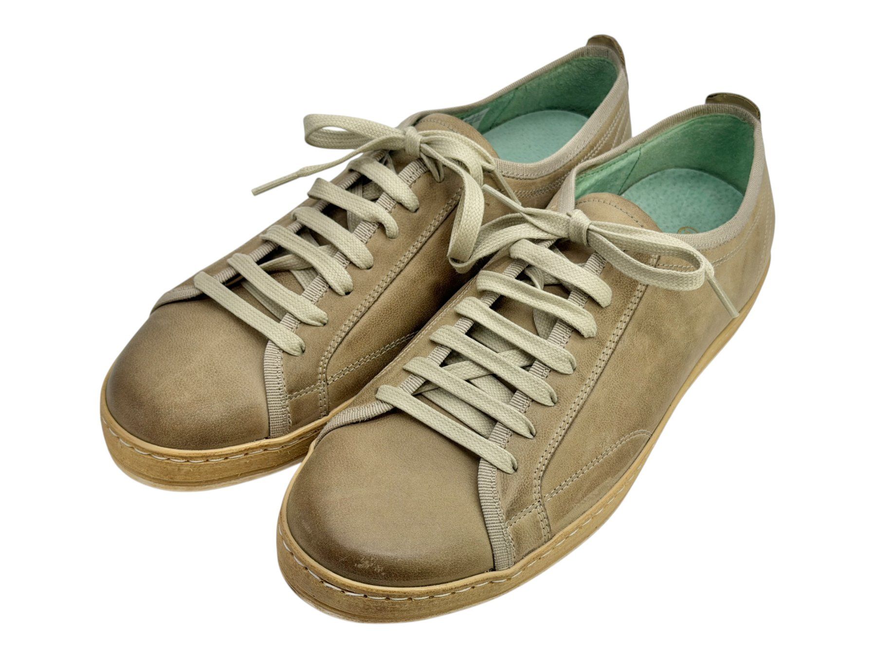 Bagatt Scarpe da uomo: Baskets Bagatt cuir beige. Pointure 43 – Usato da Cossonay-Ville venduto da PatineDuTemps 2
