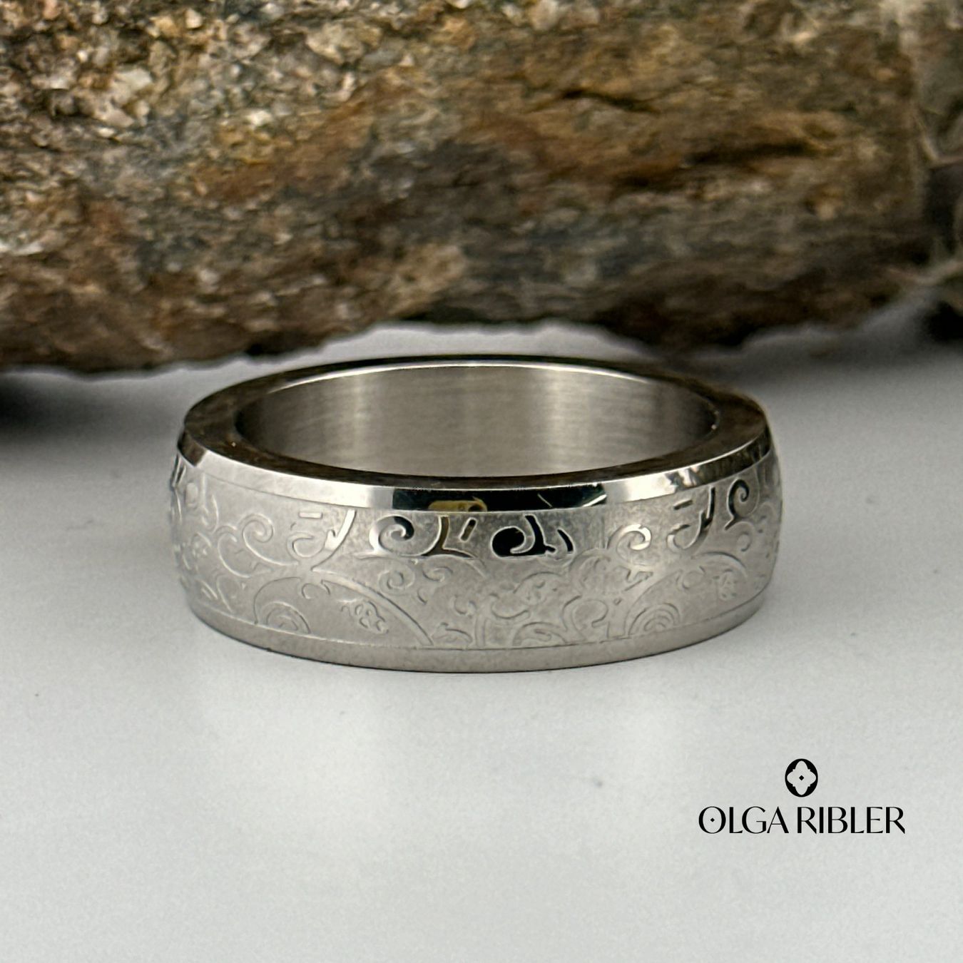 Olga Ribler Ringe: Edelstahl 8 mm  Ring  Grösse 65 – Neu (gemäss Beschreibung) aus Luzern von Schmuckoutlet 2