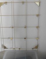 IKEA Myrheden Fotogitter goldfarben mit Clips 