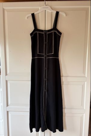 Sandro Knitted Black Midi Dress