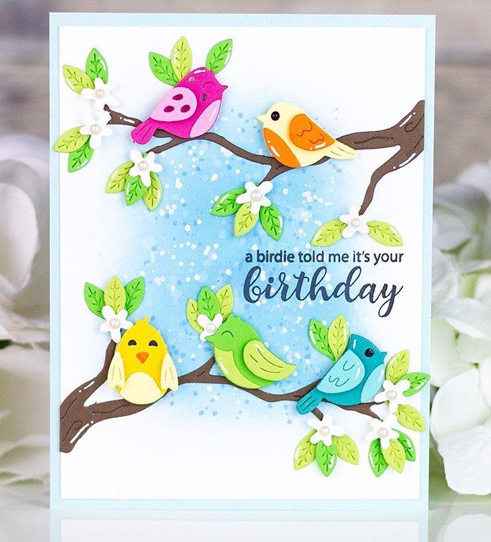 Sciablone: Spellbinders Dies ** Sweet Birds ** – Nuovo e nell'imballaggio originale da Rubigen venduto da rofi100 3
