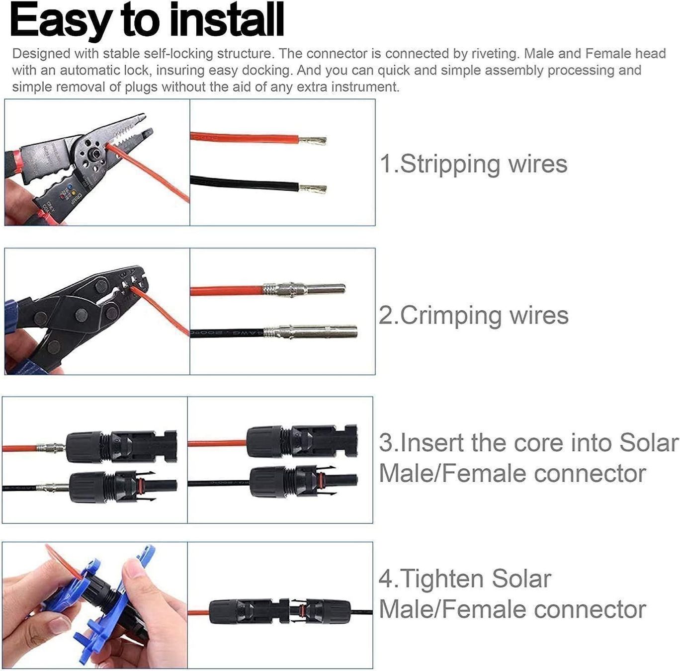 Dispositivi a energia solare: 4-fach Y-Solarpanel-Stecker MC4 Stecker – Nuovo (secondo la descrizione) da Thun venduto da nuonuo 5