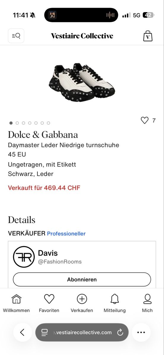 Dolce & Gabbana Scarpe da uomo: Dolce&Gabbana Sneaker Daymaster NEU 100% ECHT – Nuovo (secondo la descrizione) da Aarburg venduto da kor_zmw5 6