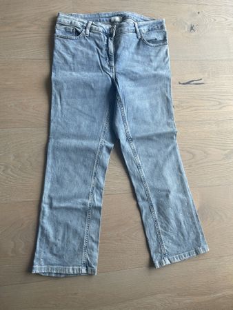 Sportalm Luxus Damen Jeans, hellblau mit Strass, Gr. 38