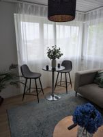 Modern High Table with 2 Bar Chairs Excellent Condition