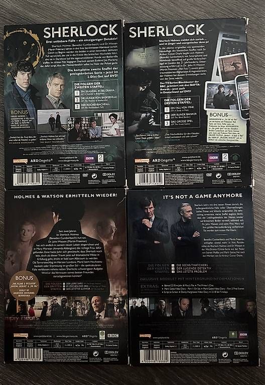 Tutti i DVDs: Sherlock Holmes Serie und Filme Collection  – Usato da Winterthur venduto da Geilotime 1