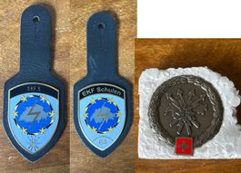3 Abzeichen Schweizer Armee: EKF S, EKF Schulen, Fu Br 41