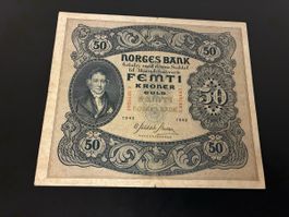 50 Kroner NORVÈGE 1942 P.09d