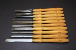 Qualitäts-Drechselmesser Luna Schweden, 10 unterschiedliche