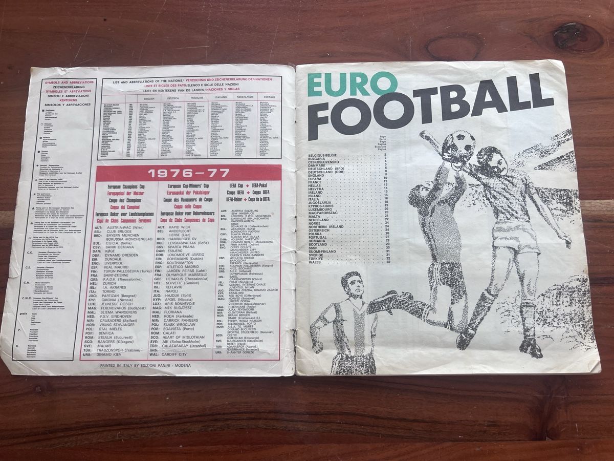 Panini Alben: Panini Fussball Euro 76/77 – Gebraucht aus Rümlang von rue_flohmi 1
