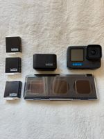 Gopro 12 mit Polarpro ND Filtern, Ladegerät und 3 Akkus