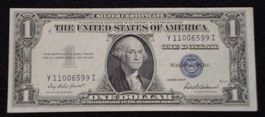 XF - Silver Certificate - US$ 1935, serie F - Y11006599I
