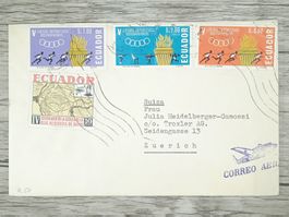 TR15 Enveloppe + Timbre Ecuador 19xx