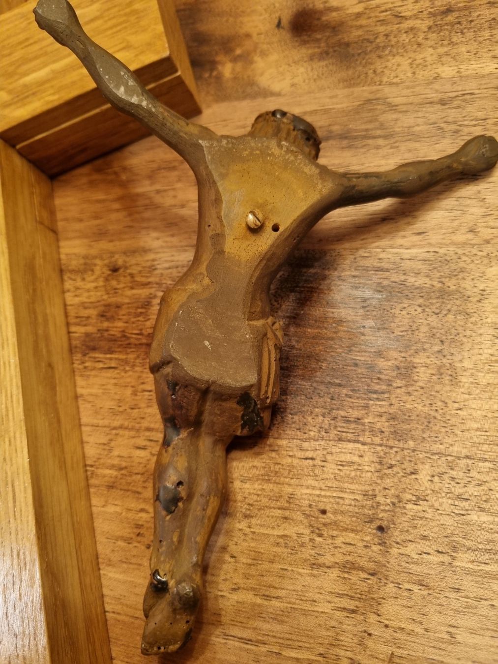 Figuren: Antikes Kruzifix Jesus Holz ca. 1900 – Gebraucht aus Scharnachtal von devin03 8