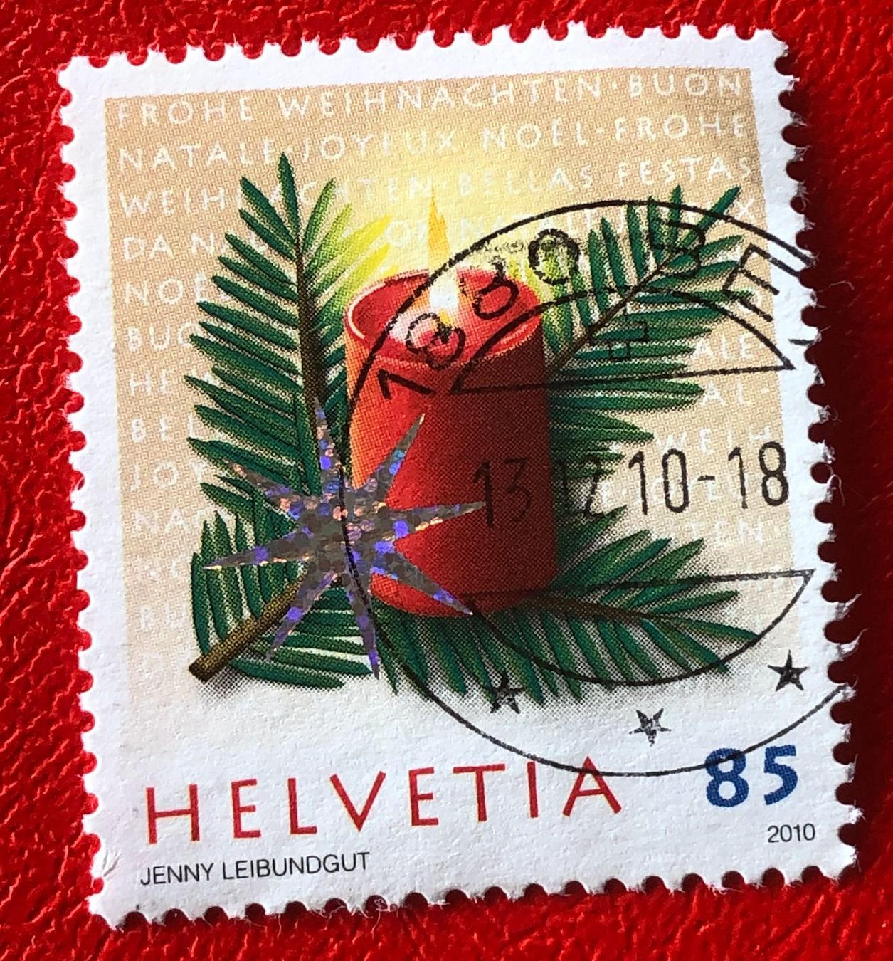 Tutti i francobolli: Nr.1373  Kerze 2010 mit Stempel    – Usato da Aarau venduto da Billa007