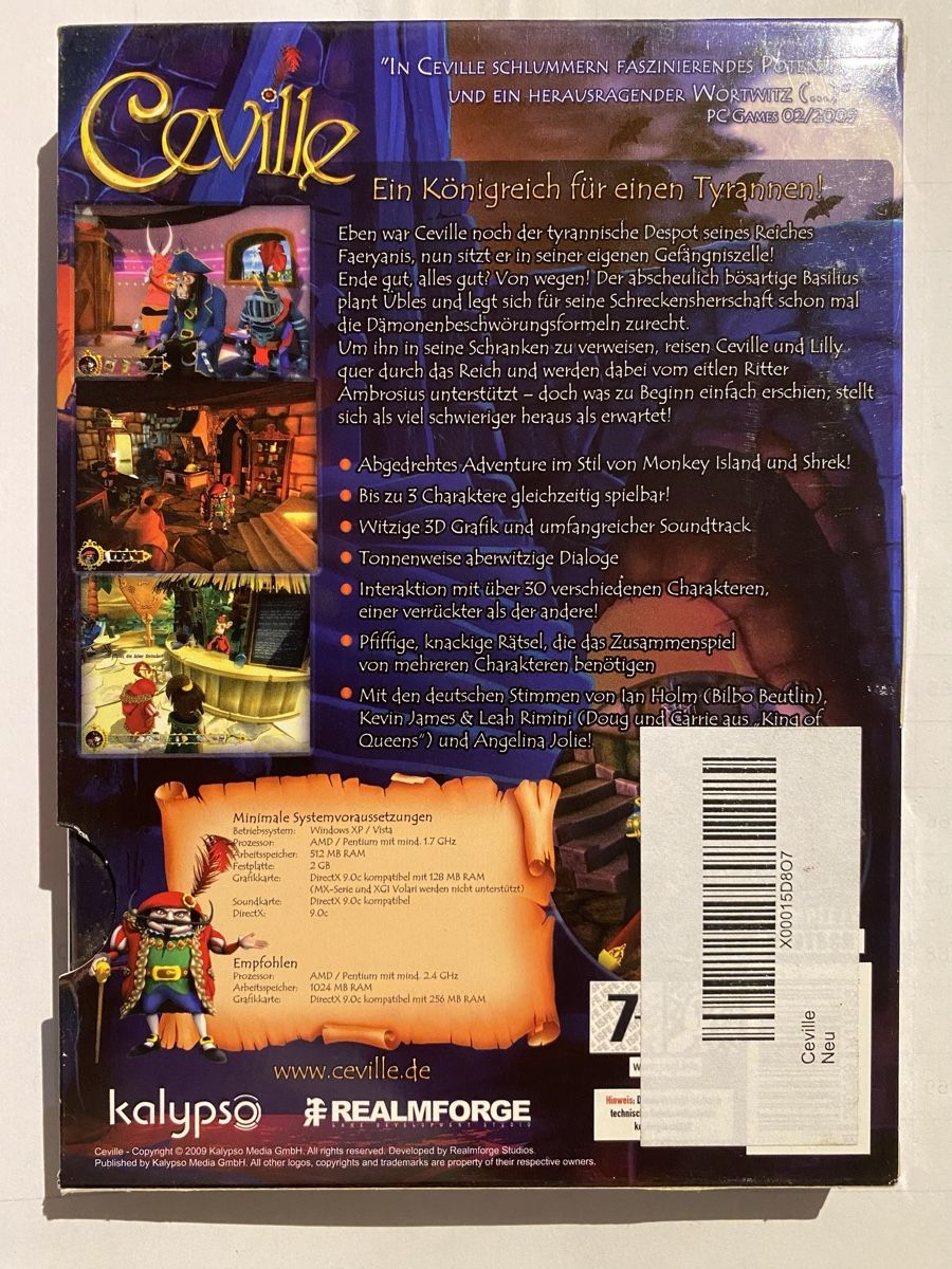 Giochi: Ceville, PC Spiel neu und sealed – Nuovo e nell'imballaggio originale da Basel venduto da spider-loc 1