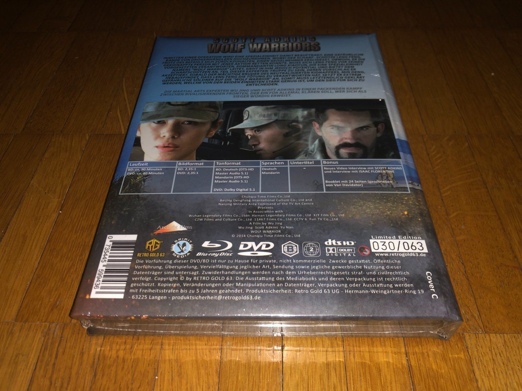 Tutti i DVDs: Wolf Warrior - MEDIABOOK - WATTIERT - C - UNCUT – Nuovo e nell'imballaggio originale da Basel venduto da havsok 1