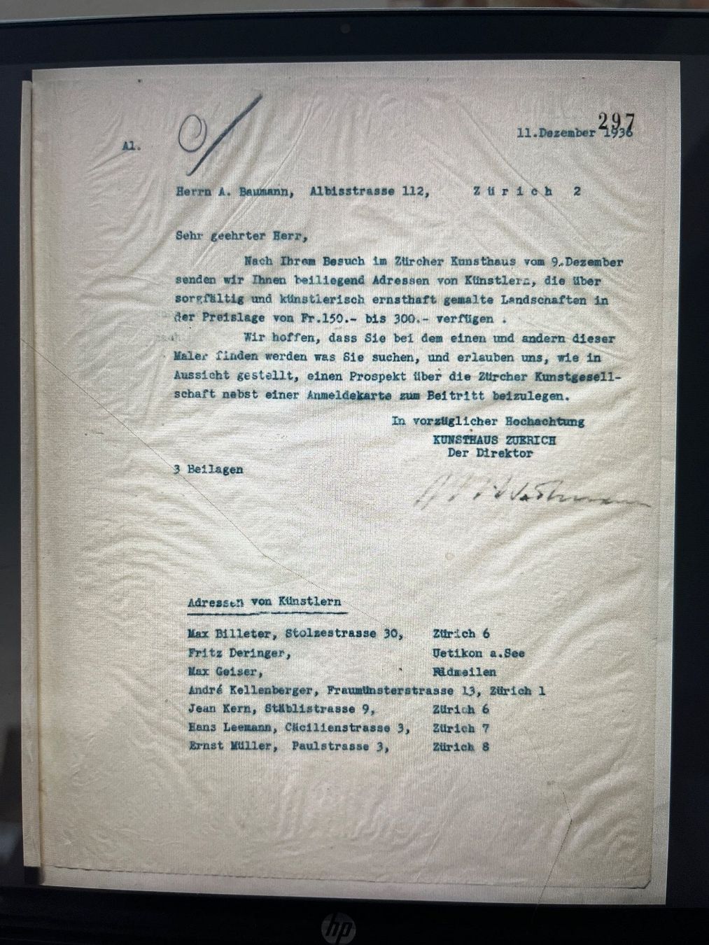 Dipinti: Jean Kern :  Ölgemälde "Gelbe Rosen" – Usato da Stetten AG venduto da Brissago25 5