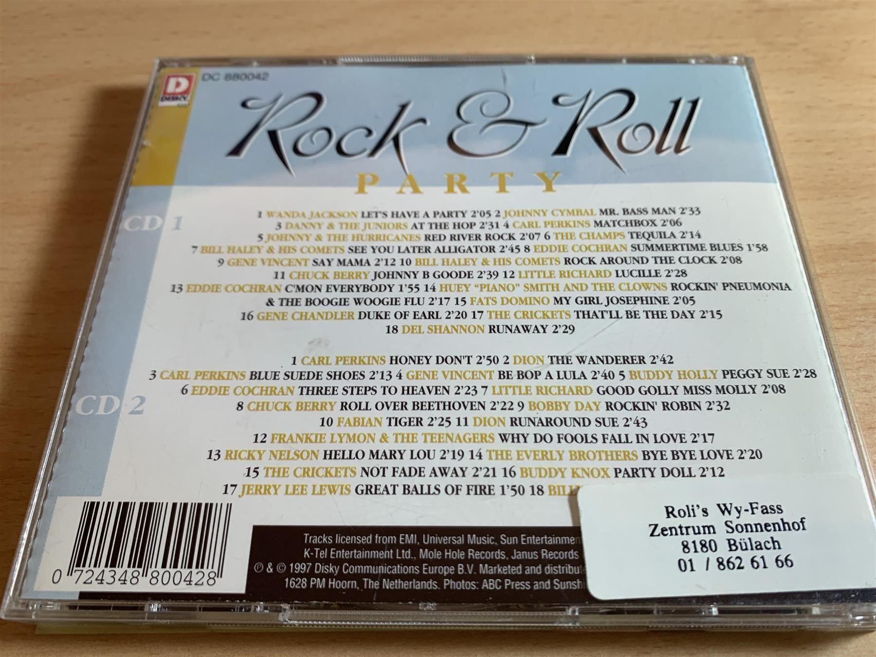 CDs: Various - Rock And Roll Party Original Hit Recordings Only – Gebraucht aus Rikon im Tösstal von Alpenmutz 1