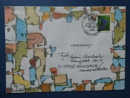 Original Helmut Steinbach Kunstkuvert, wertvoll