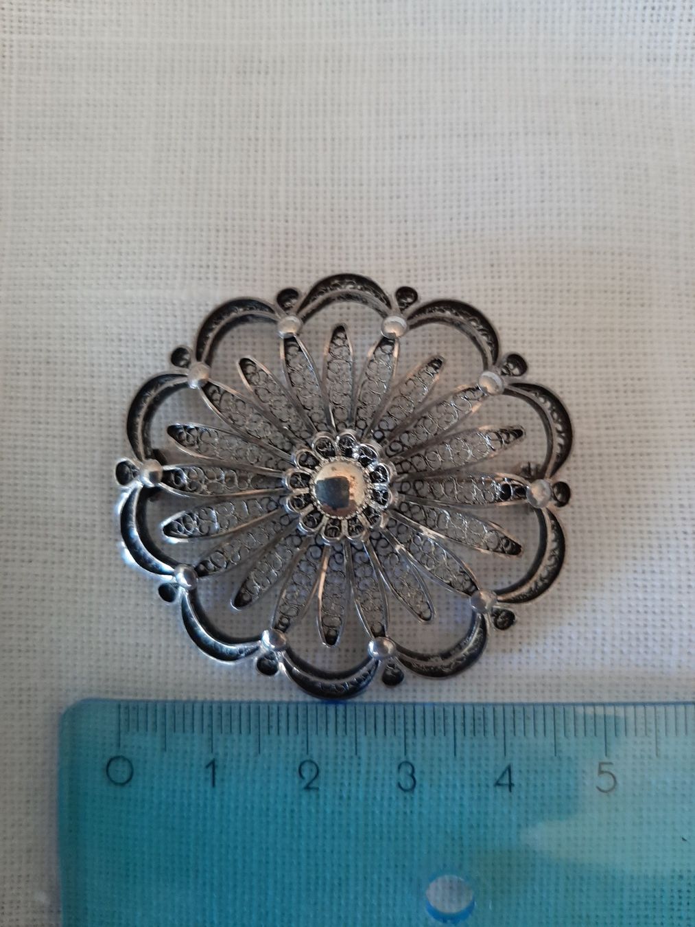 Spille & Fermagli: Trachtenbrosche Filigran-Silber – Usato da Bern venduto da Ruge 2