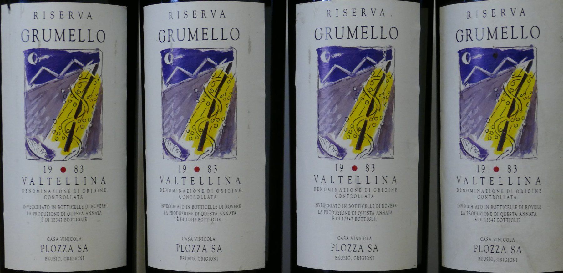 Vino: 4 Fl. Grumello Riserva 1983 - Valtellina – Nuovo (secondo la descrizione) da Hochdorf venduto da Sukram58 1
