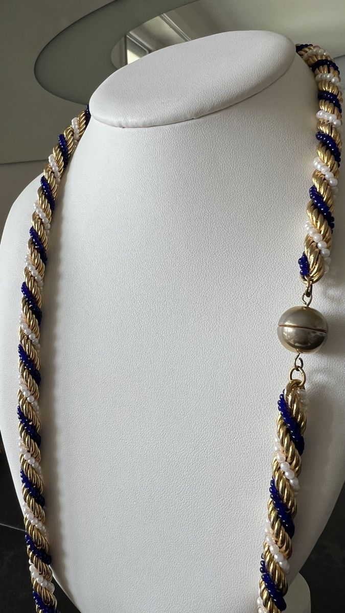 Catenine: Collier vintage avec perles et murano stylée – Usato da Nyon venduto da stylevintage79 4