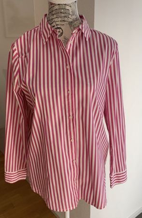 Street One Shirt, Size 36, Pink/White Stripes, Spring!