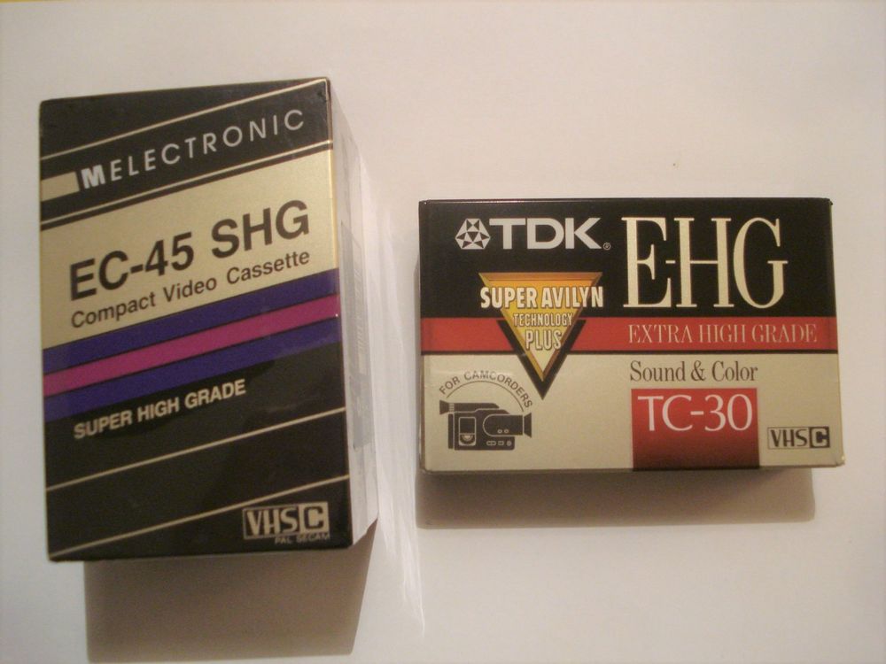 VHS C Compact Video Cassetten EC45 SHG / TC30 EHG Kaufen auf Ricardo