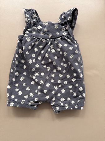 Next Baby Romper, Size 50, 100% Cotton, cute daisies