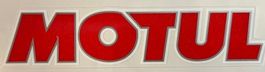 Motul Öl Aufkleber Sticker Masse 12.5x2.7cm in rot