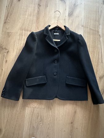 MIU MIU Wolljacke, schwarz, Grösse ital. 46