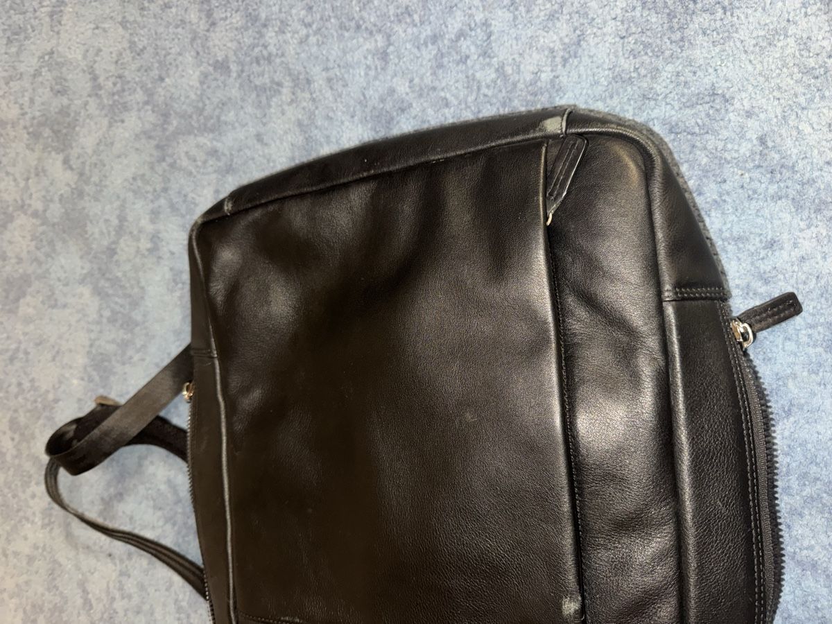 Zaini: Braun Buffel Rucksack schwarz Leder gebraucht – Usato da GOLDACH venduto da seller01 9