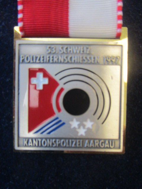 Medaillen: 53. Schweizerisches  Polizeifernschiessen Aarau 1997 – Gebraucht aus Luzern von Horoskop1 1