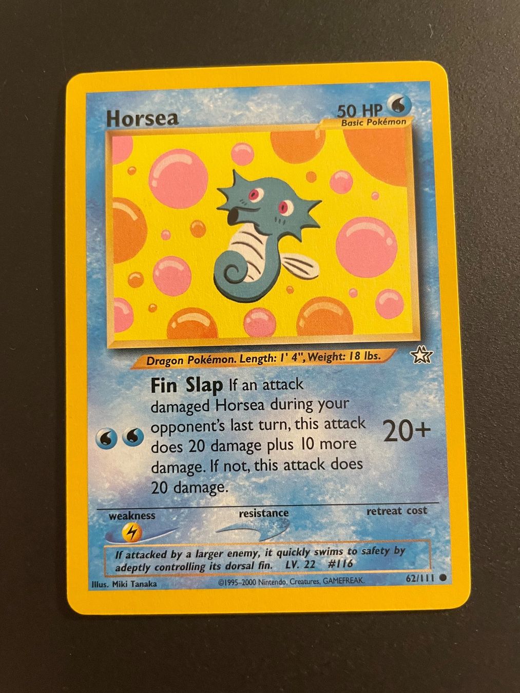 Pokémon Carte collezionabili: Horsea 62/111 Neo Genesis – Usato da Zürich venduto da pokemon_cards