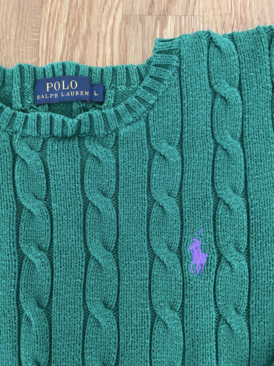 Ralph Lauren Maglioni & Felpe: Ralph Lauren Cable Knit Pullover, grün, Grösse M – Usato da Rorbas venduto da naama777 1